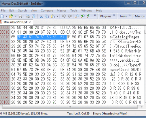 Hexadecimal View Hexadecimal View